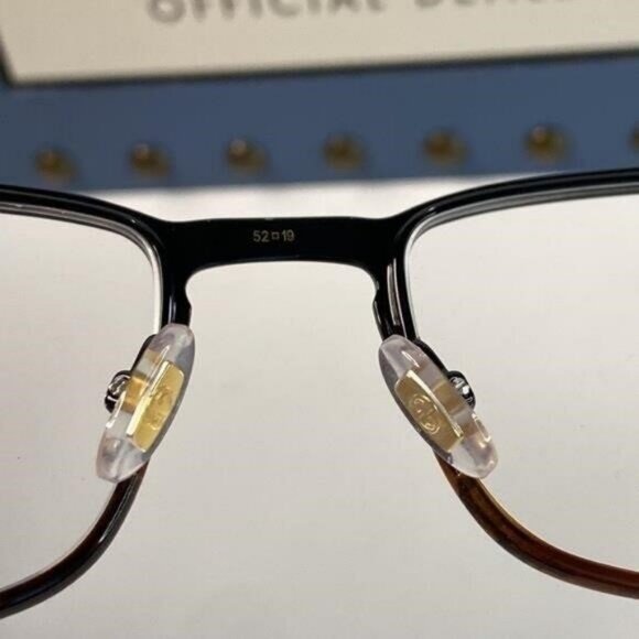 New - Gucci Eyeglasses GG0135O 004 52mm Black on Havana / Demo Lens - Picture 6 of 12